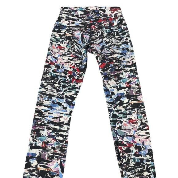 Lululemon Wunder Under Hi-Rise Tight In Culture Clash Multi Black Size 4 - Picture 8 of 11
